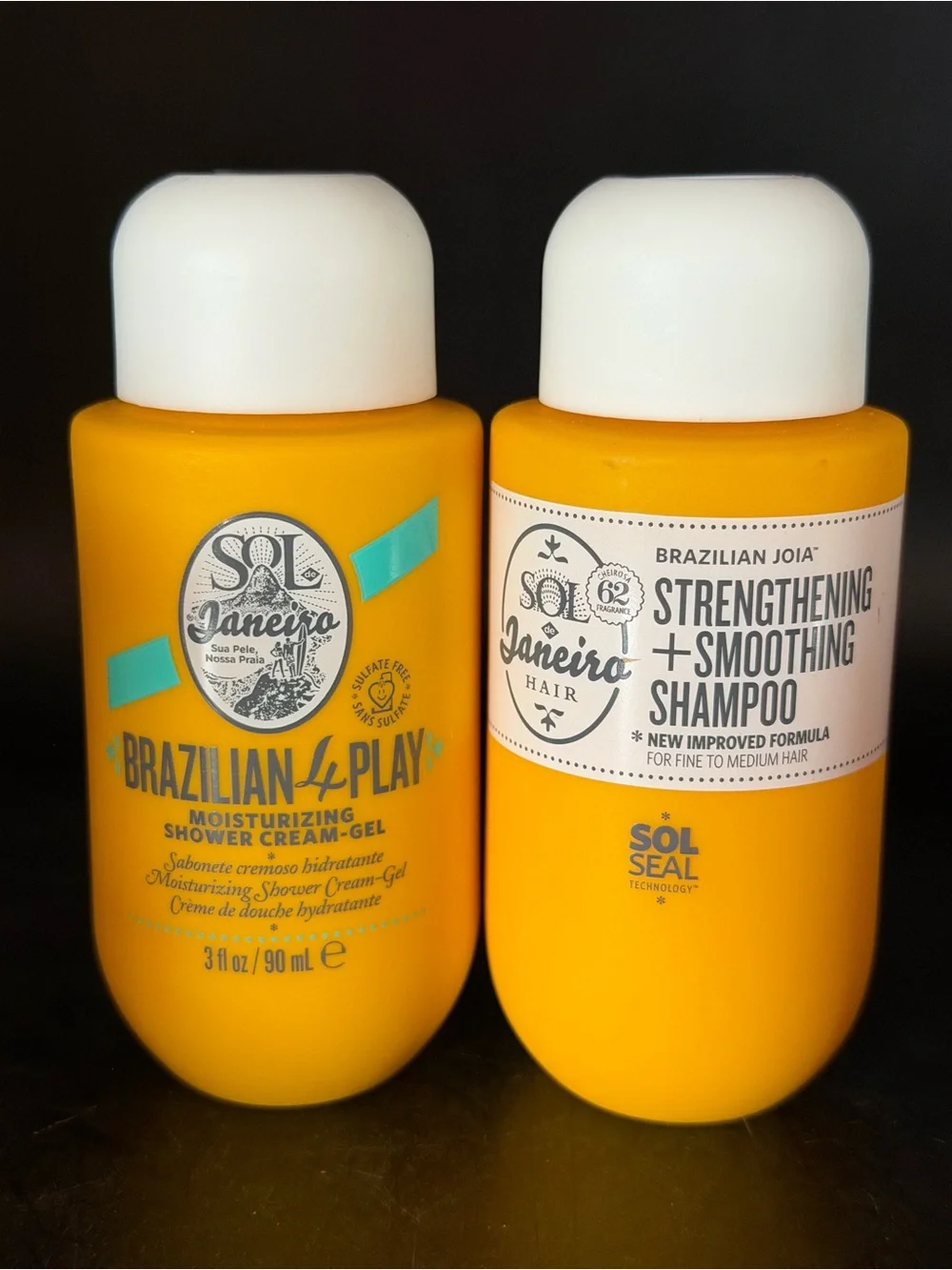 Sol de Janeiro Travel Duo - Brazilian 4 Play Shower Gel & Joia Shampoo NWT